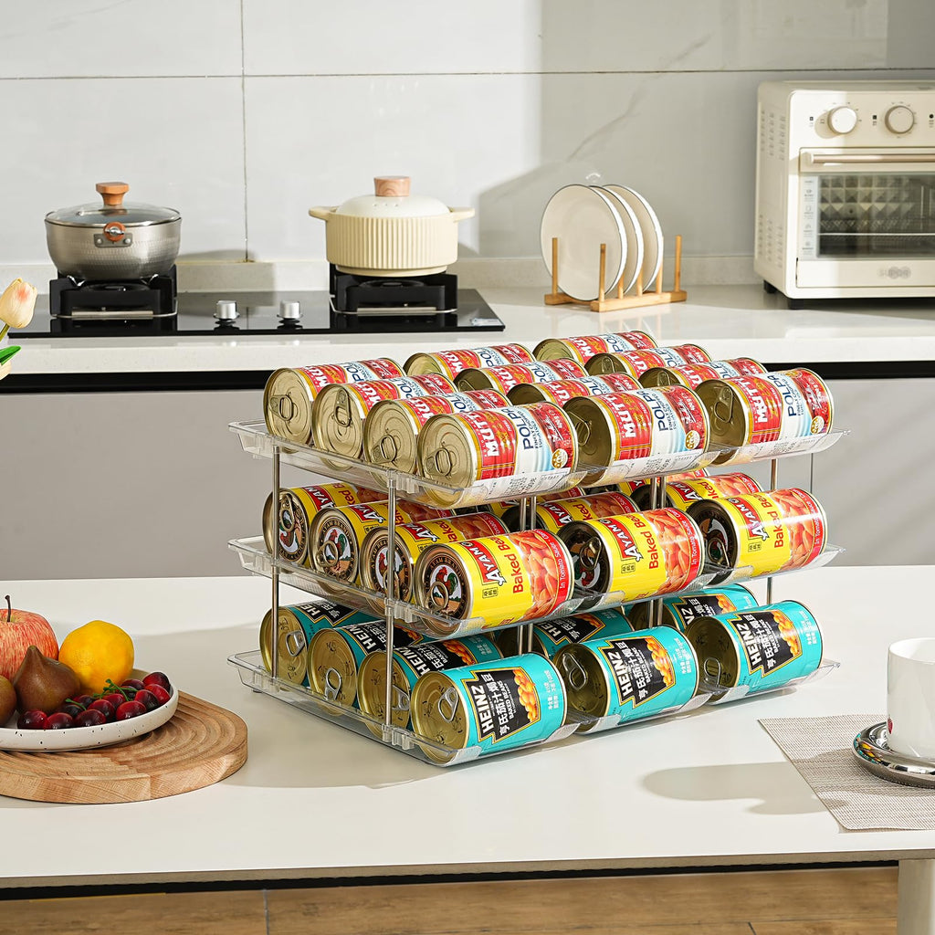 Can Organizer for Pantry, Stacking Can Storage Organizer Hold 36 Cans