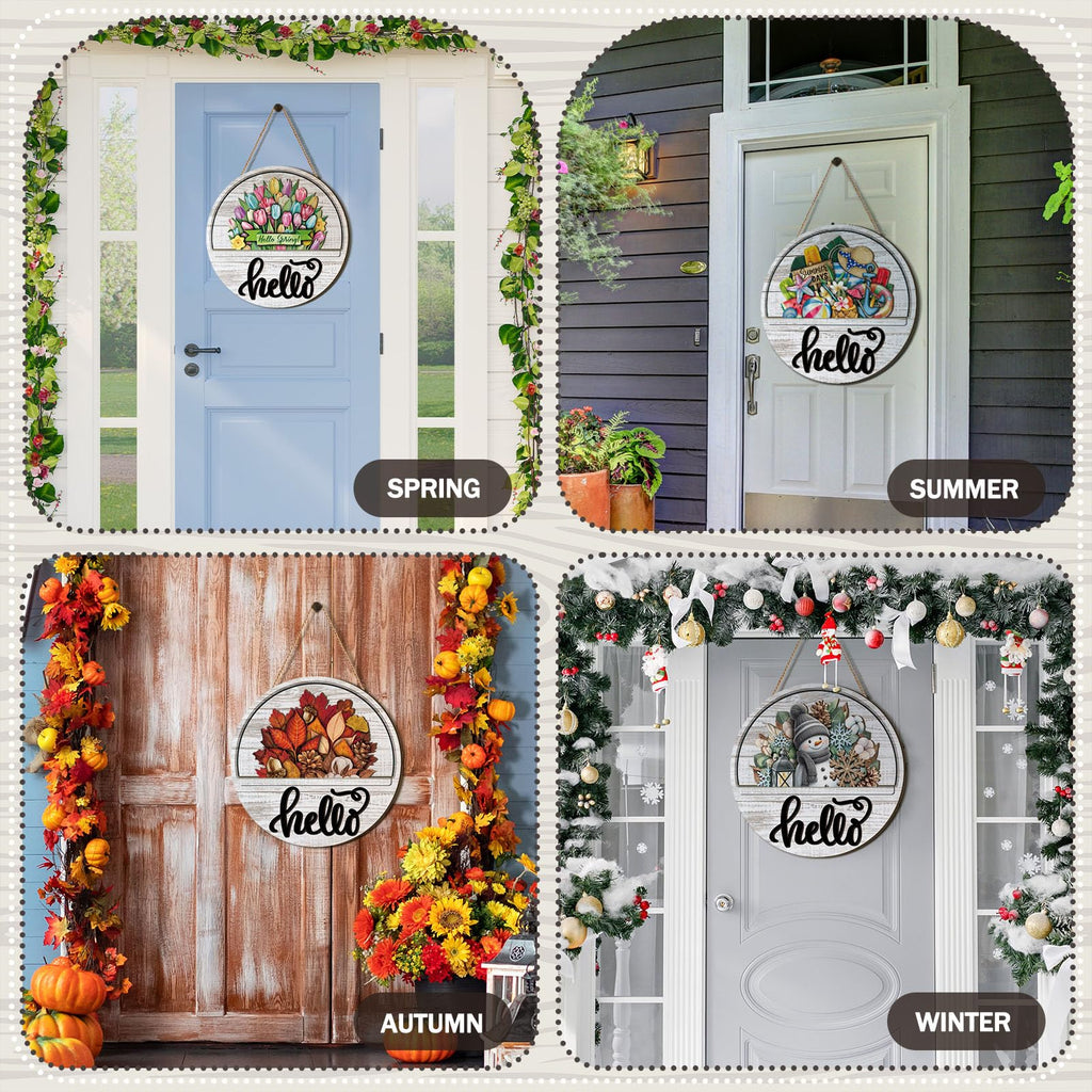 Interchangeable Welcome Sign, Lovely Color, Hello