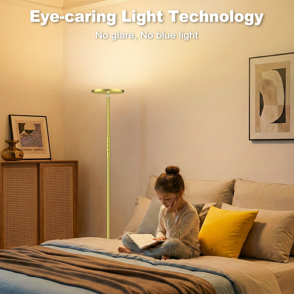 Floor Lamp, 36W Standing LED Lamp with Remote & Touch Control, Modern Torchiere Floor Lamp with
