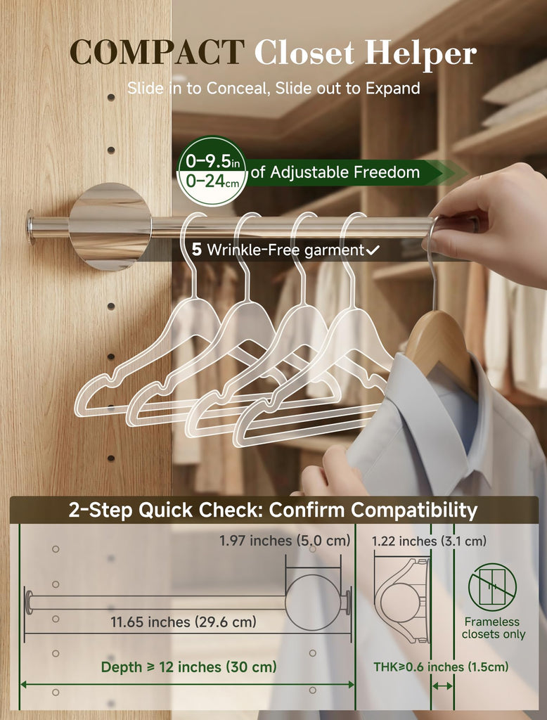 Valet Rod for Closet Pull out