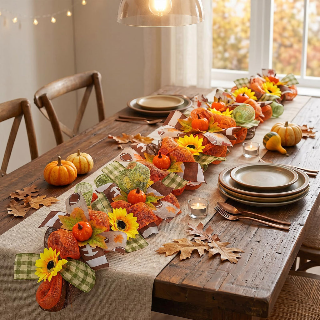Thanksgiving Football Garland, Football Decorations, Autumn Decor