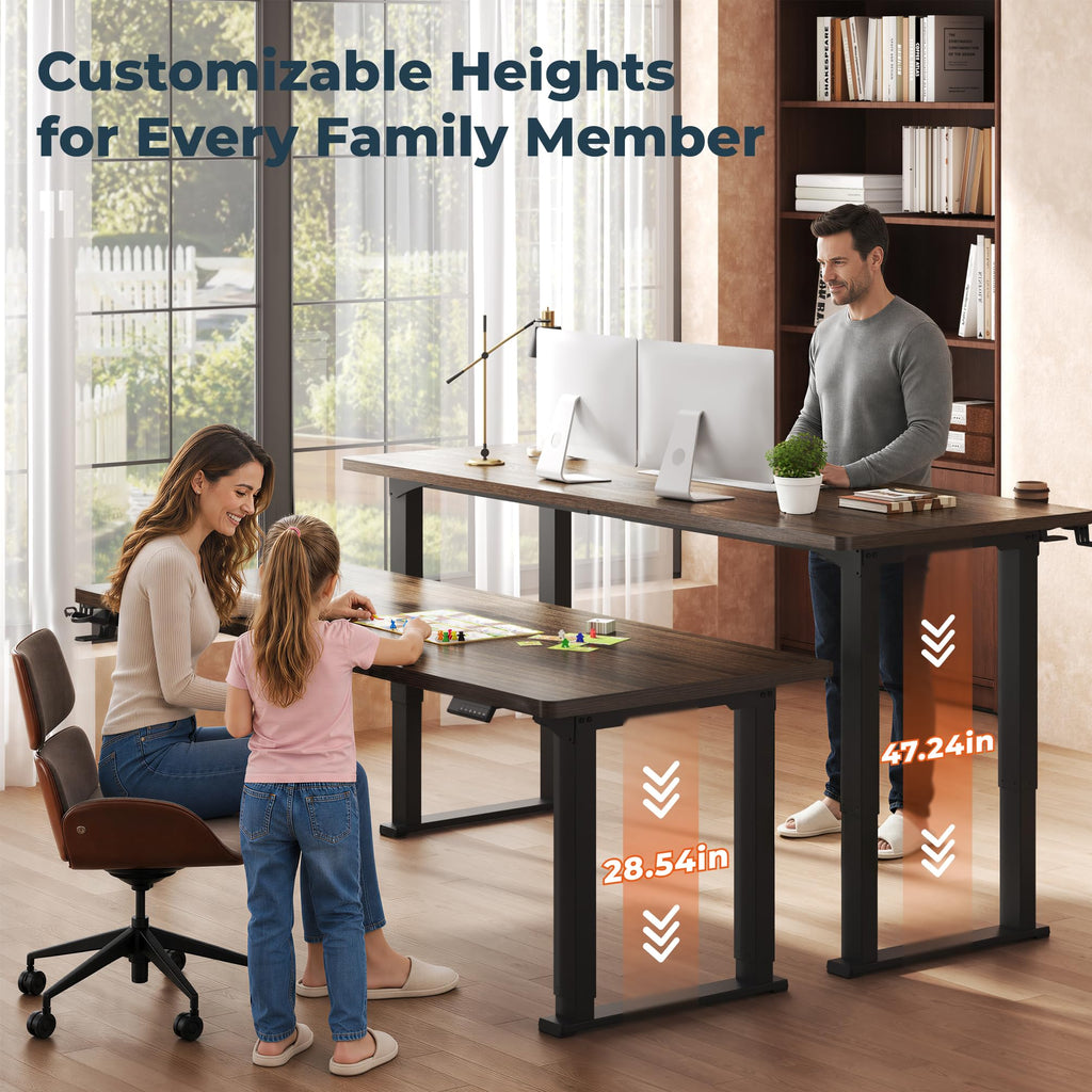 79x31'' 4 Leg Large Dual Motor Standing Desk