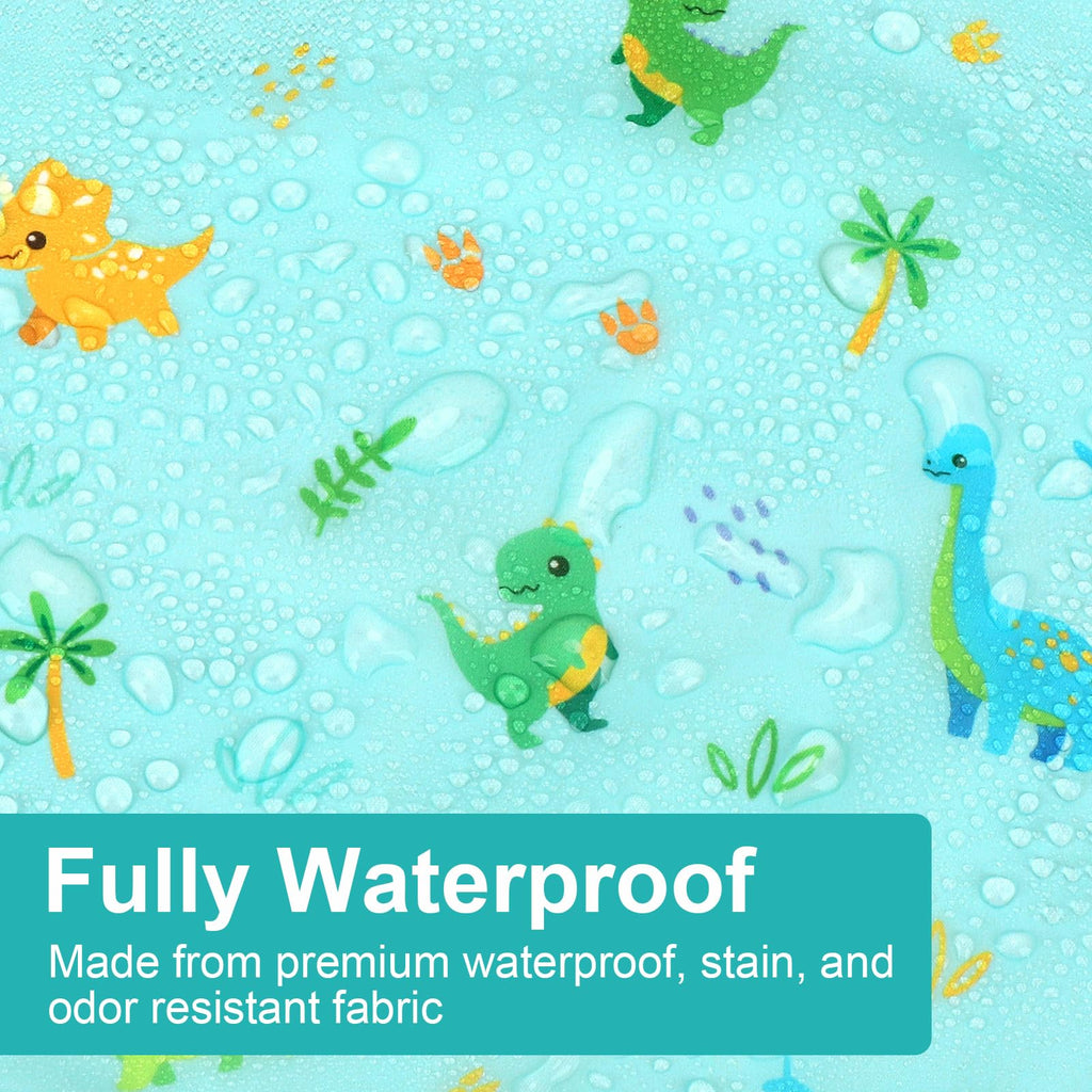 5 Pack Long Sleeve Bibs, Baby Smock Waterproof Sleeved Bib Smock for Baby Toddler 6-24 Months