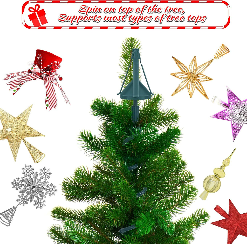 Christmas Tree Topper Holder Twist on Universal Tree Topper Stabilizer with Adjustable Attachment,Christmas Tree