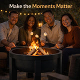 Fire Pit Surround Tabletop - Wood Burning