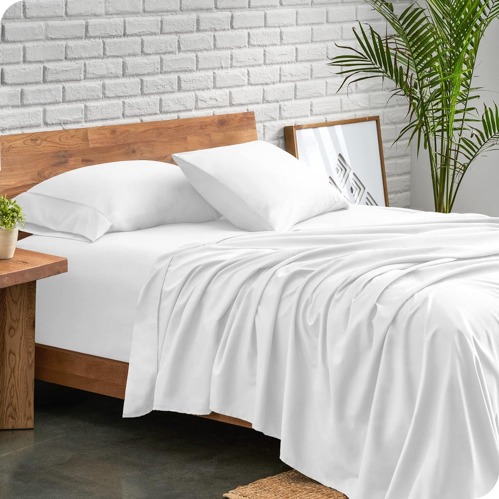 Queen Sheet Set - 1800 Ultra-Soft Microfiber Queen Bed Sheets - Double Brushed - Deep Pockets - Easy Fit - 4 Piece