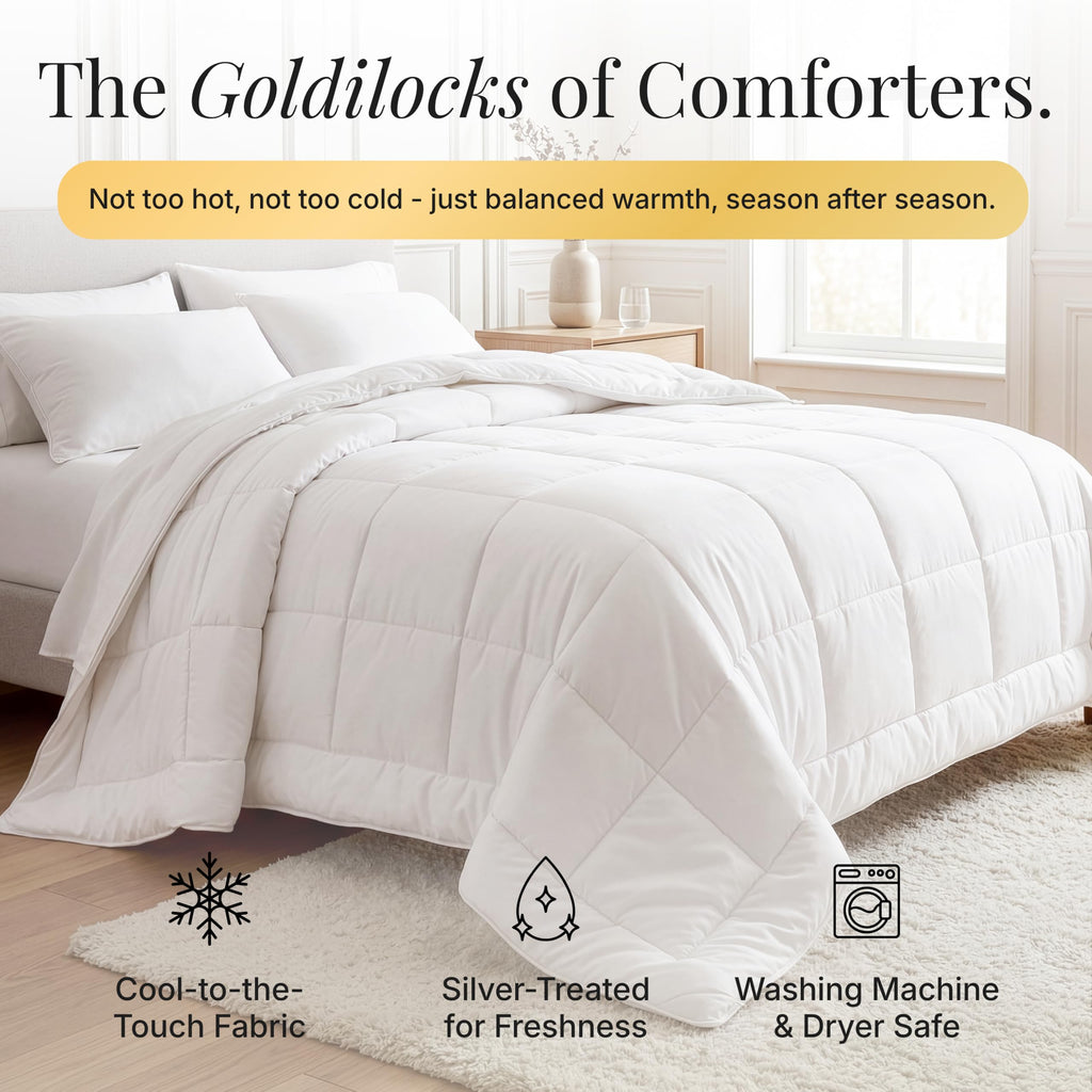 All-Season Duvet Insert Comforter - King/Cali King, Stone