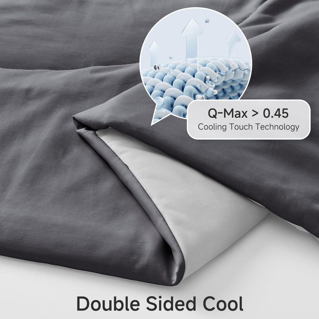 Cooling Comforter for Hot Sleepers Queen, Gray 90"x90"