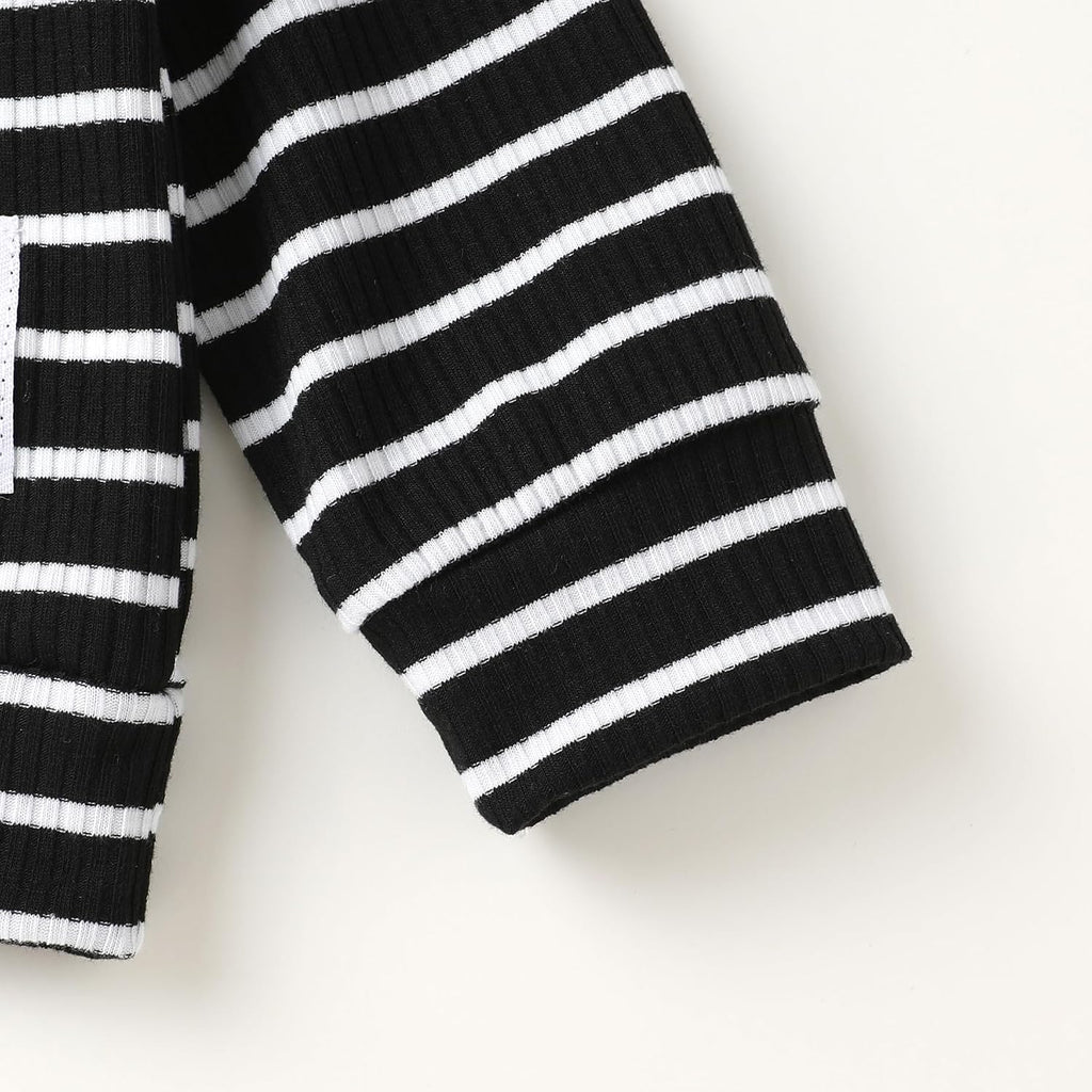 Toddler Baby Girl Waffle Knit Sweatsuit Set Fall Winter Outfit