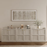 Buffet Cabinet with Storage 101" Sideboard Accent Storage Cabinet for Bedroom Dining Room Living Room Entryway with