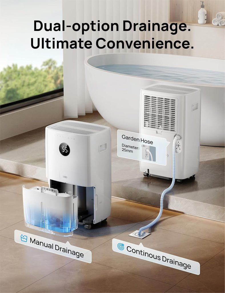 110-Pint Smart Dehumidifier for Basement, 4500 Ft² for Large Room, 2 Gallon Water Tank