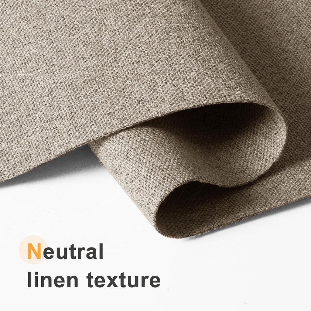 Blackout Roman Shades for Indoor Windows Cordless,Pull Down Linen Fabric Roman Blinds,Privacy Window Shades for Door
