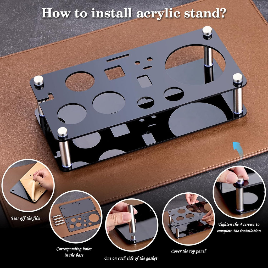 Cocktail Shaker Set Bartender Kit : 15-Piece Bar Tool Set with Acrylic Stand Bars Set with All Practical Bar