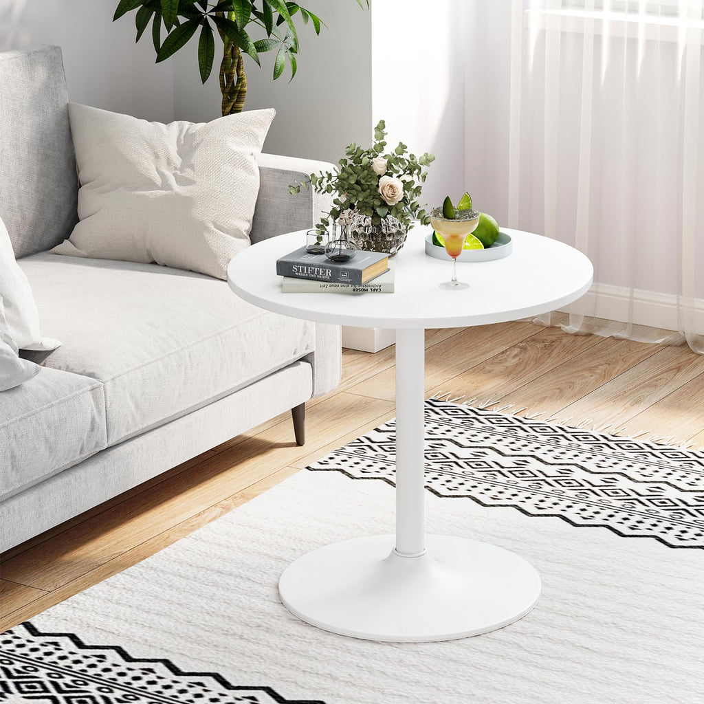 6-Pack 2-in-1 Bar Table with Detachable Pole, Metal Base, 24" Round Top, 40"/22" Two Convertible Height, Cocktail Pub