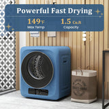 Portable Washer and Dryer Combo, 28 Lbs Twin Tub Washing Machine, 1.5 Cu.Ft Compact Clothes Dryer, Portable Washing