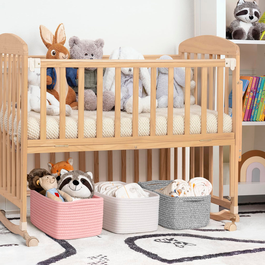 3-Pack Woven Storage Baskets for Organizing, 13 x 8 x 5 in