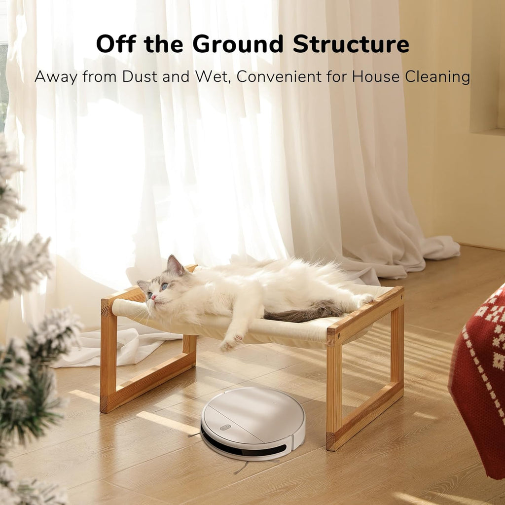 Large Cat Hammock, Raised Dog Bed for Indoor and Outdoor, Washable