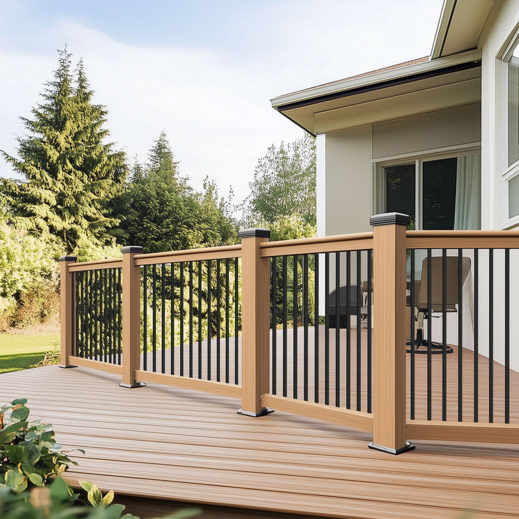 50 Pack 26" Metal Deck Balusters for Deck, Porch and Stair Railings