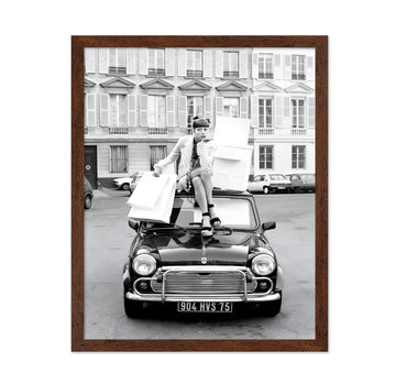 Fashion Poster - Shopping in Paris Print - Fashion Photography - Glam Gift for Her, Women, Fashionista, Designer Fans