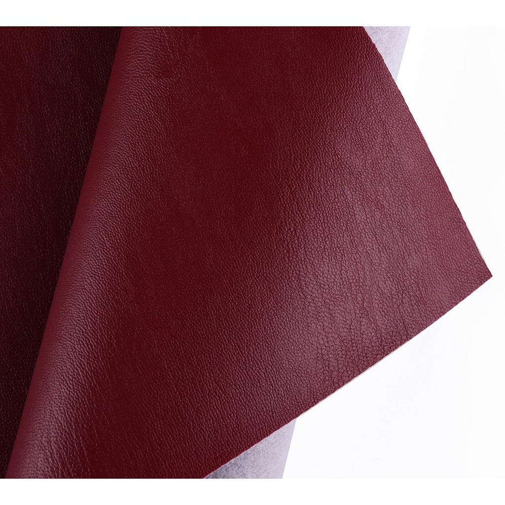 Faux Leather Sheet Fine Texture Surface One Yard Leather Fabric for DIY Crafting Thick Durable Synthetic Repholstery