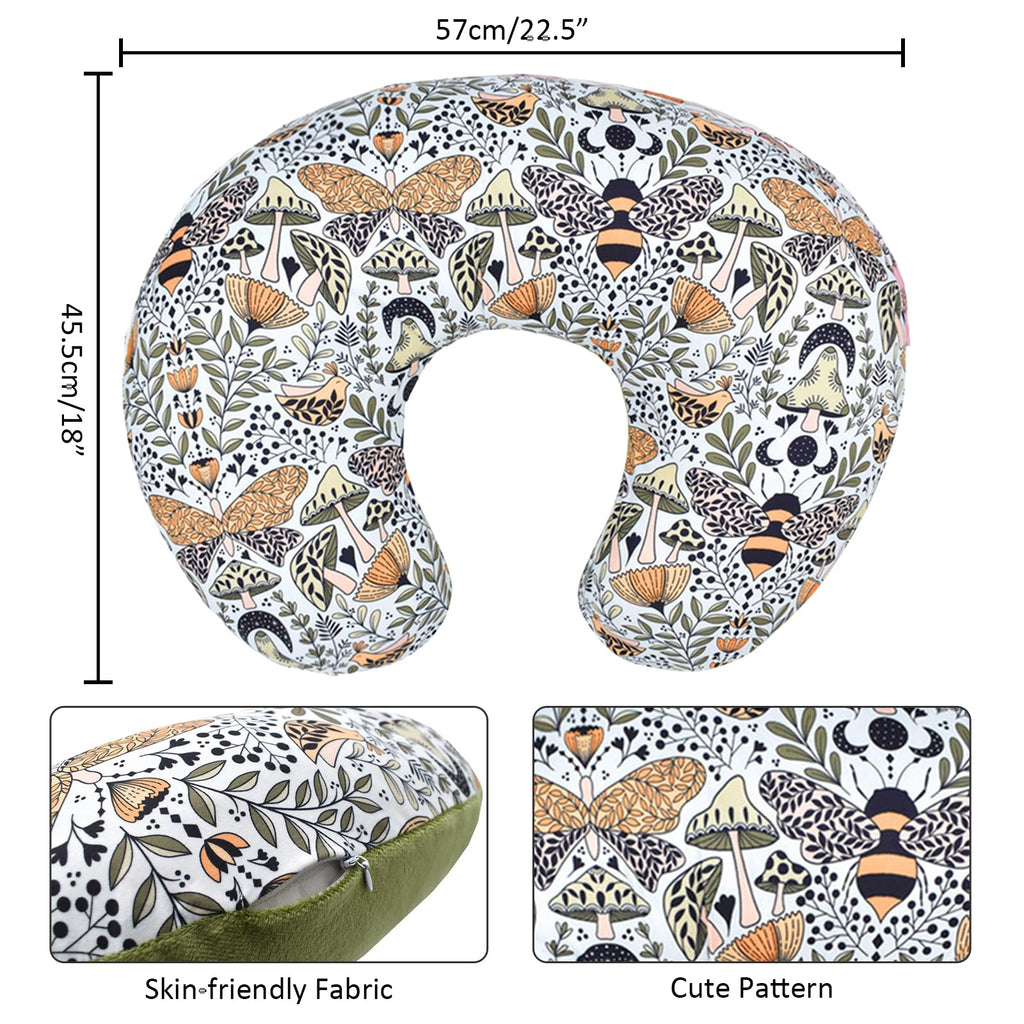 Baby Nursing Pillow Cover Newborn Removable Breastfeeding Pillowcover Cute Pattern Girls Boys Nursing Pillowcase for