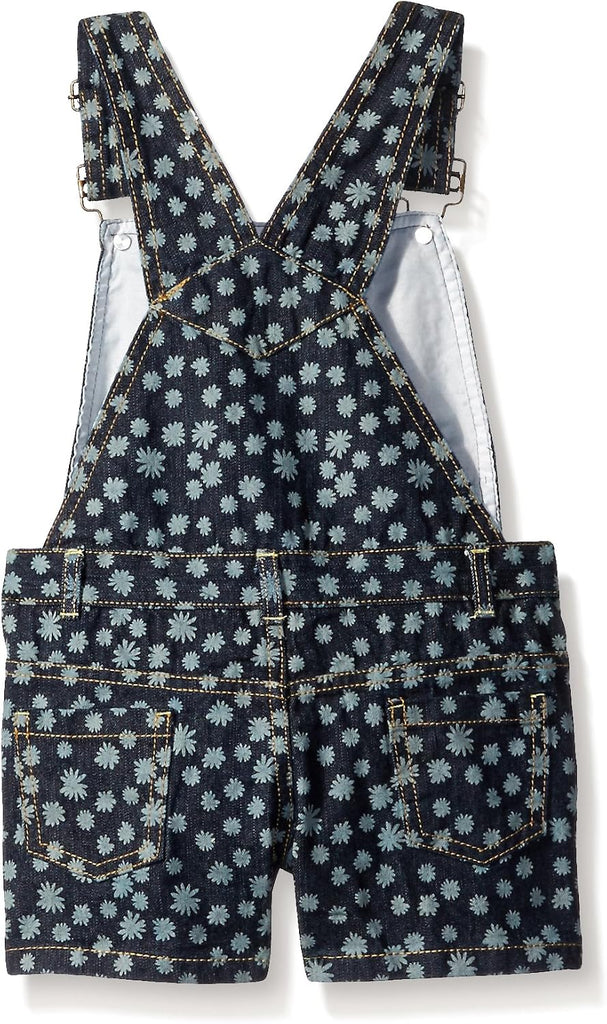 Lass Baby Girls' 2 Pc Lace Trim Shortall Set