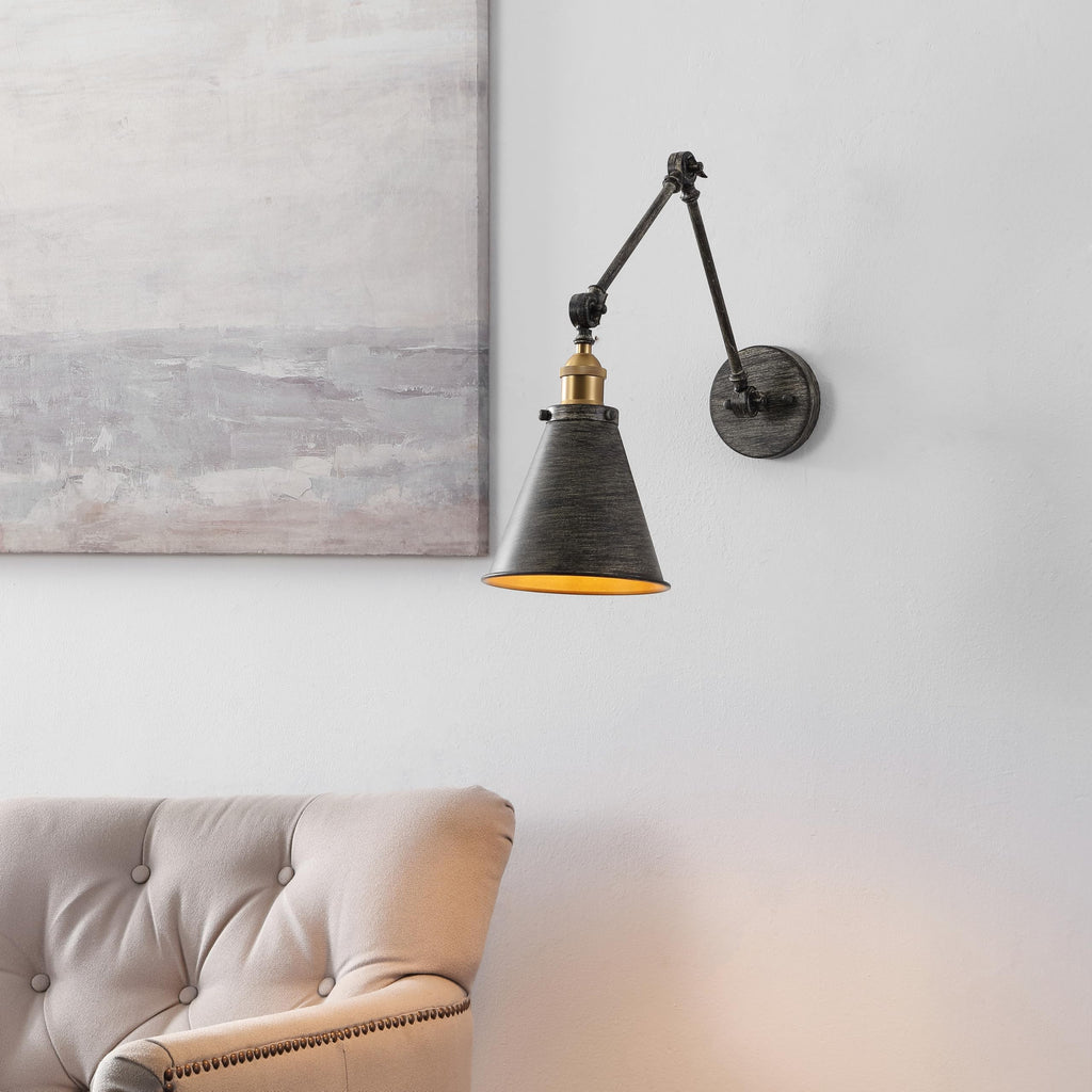 Rover 1-Light Wall Sconce 7", Rustic Dark Gray