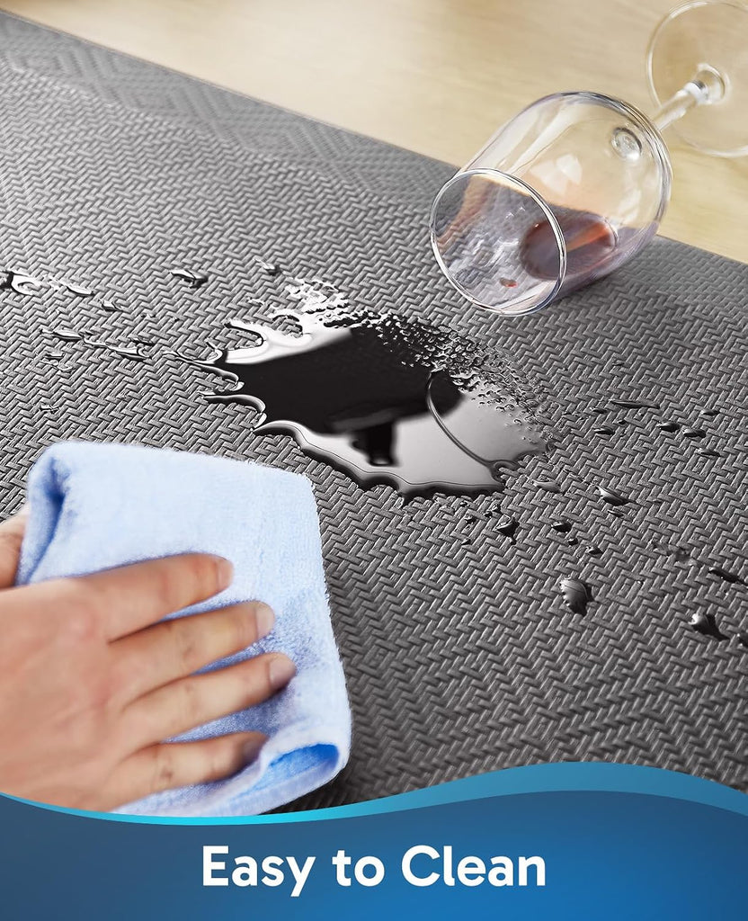 Kitchen Mats for Floor,3/4 inch Thick,17x28 Anti Fatigue Cushioned Mat,Kitchen Rugs,Waterproof,Comfort Ergonomic
