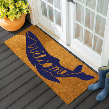 Nature Coir Doormat, 2'x5' Large Welcome Mats for Double Doors, Outdoor Indoor Entrance Rug, Non-Slip Front Door Mat