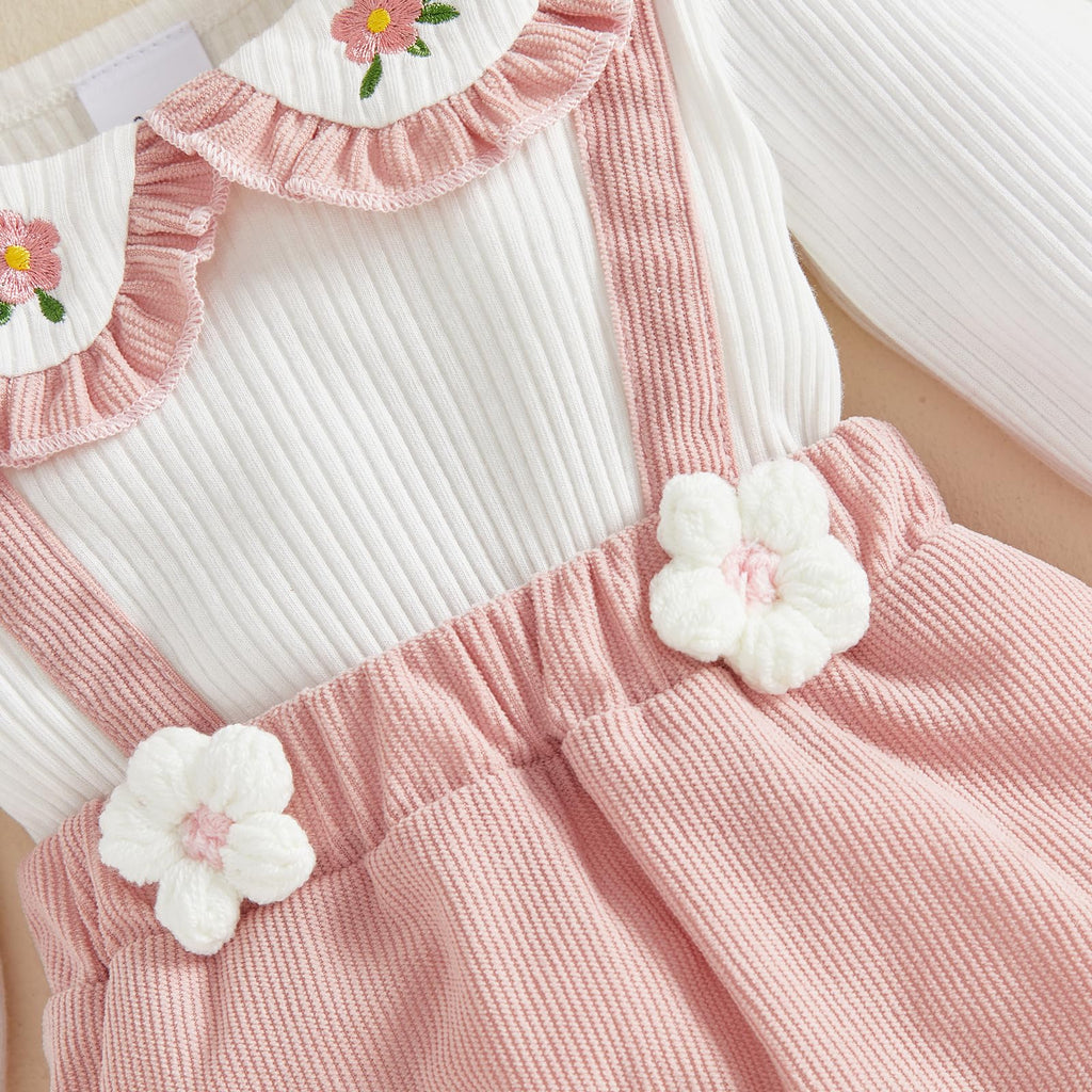 Newborn Baby Girl Clothes Floral Romper Fack Two Piece Jumpsuit