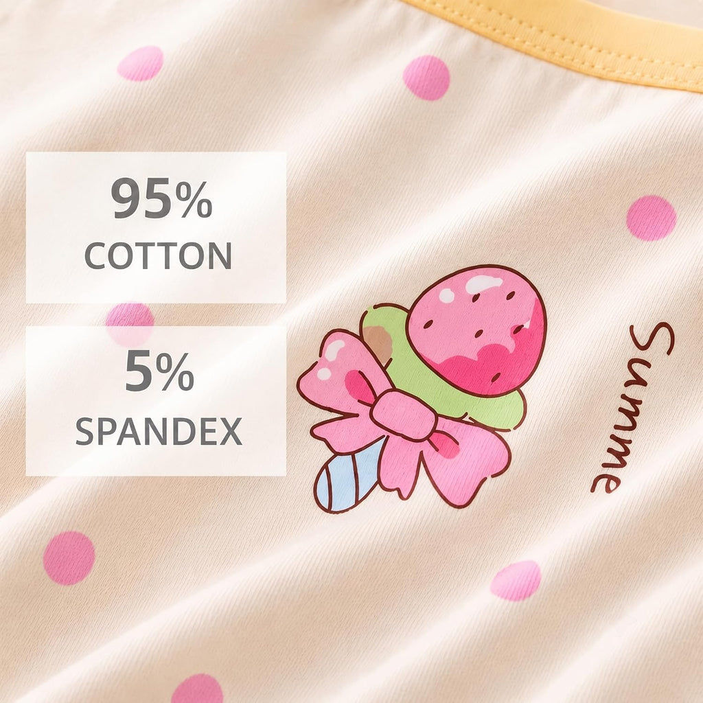 Girls Underwear Soft Breathable Cotton Panties with 12 Packs Toddler Panties Boyshorts