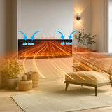 50 Inch Smart Electric Fireplace Insert with Heater, Recessed or Wall Mounted, Remote and App Control, 9H Timer