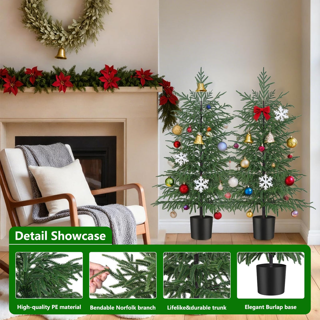 4FT Artificial Norfolk Pine Tree