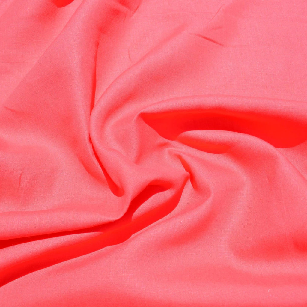 100% Linen Fabric by the Yard | Red Linen Fabric | Midweight Solid Weave 55 Inch Wide | Linen Material for Dresses