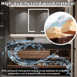 Bathroom Vanity with Sink - Single Sink Floating Vanity with Anti-Fog Mirror Cabinet
