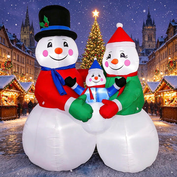 6FT Tall Christmas Inflatables Snowman Outdoor Decorations