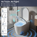 Smart Toilet with Bidet Built in, Bidet Toilet with Heated Seat and Night Light,Warm Water Wash&Dry