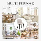 Upholstered Dining Chairs Set of 2, Modern Kitchen Chairs with Back