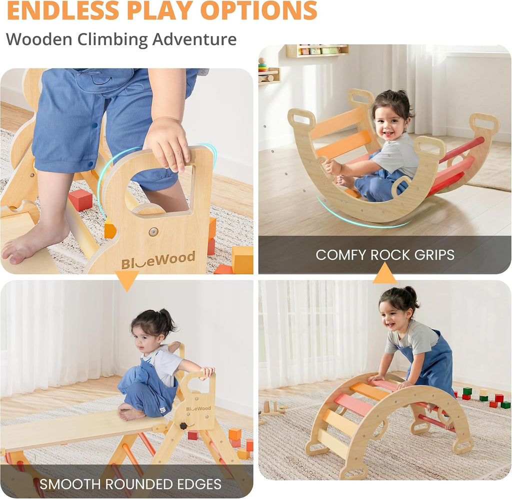 Triangle Set, Toddler Climbing Toys Indoor 7in1 Foldable