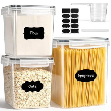 Airtight Food Storage Containers, BPA-Free Stackable Cereal
