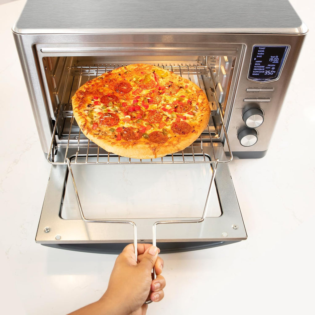 Digital 11-In-1 Air Fryer Toaster Oven Combo 26 Qt Convection Rotisserie Dehydrator Bake Broil 1800 Watts