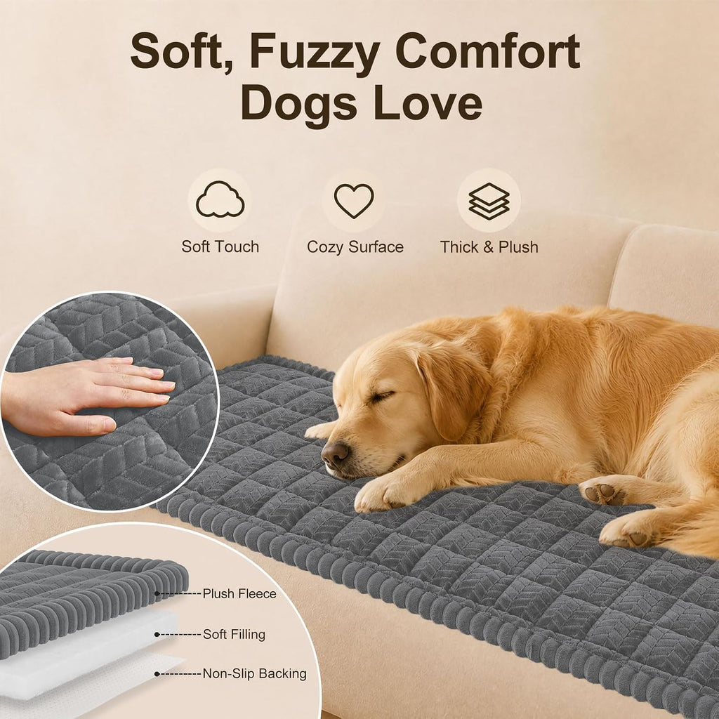 Couch Cover for Dogs, Non-Slip Plush Thick Pet Couch Protector