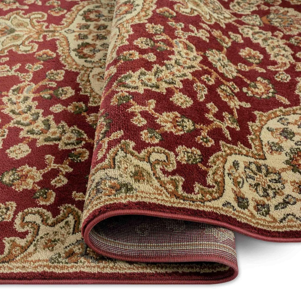 Dynamix Royalty Medallion Traditional Area Rug, Red/Ivory, 7'8"x10'4"