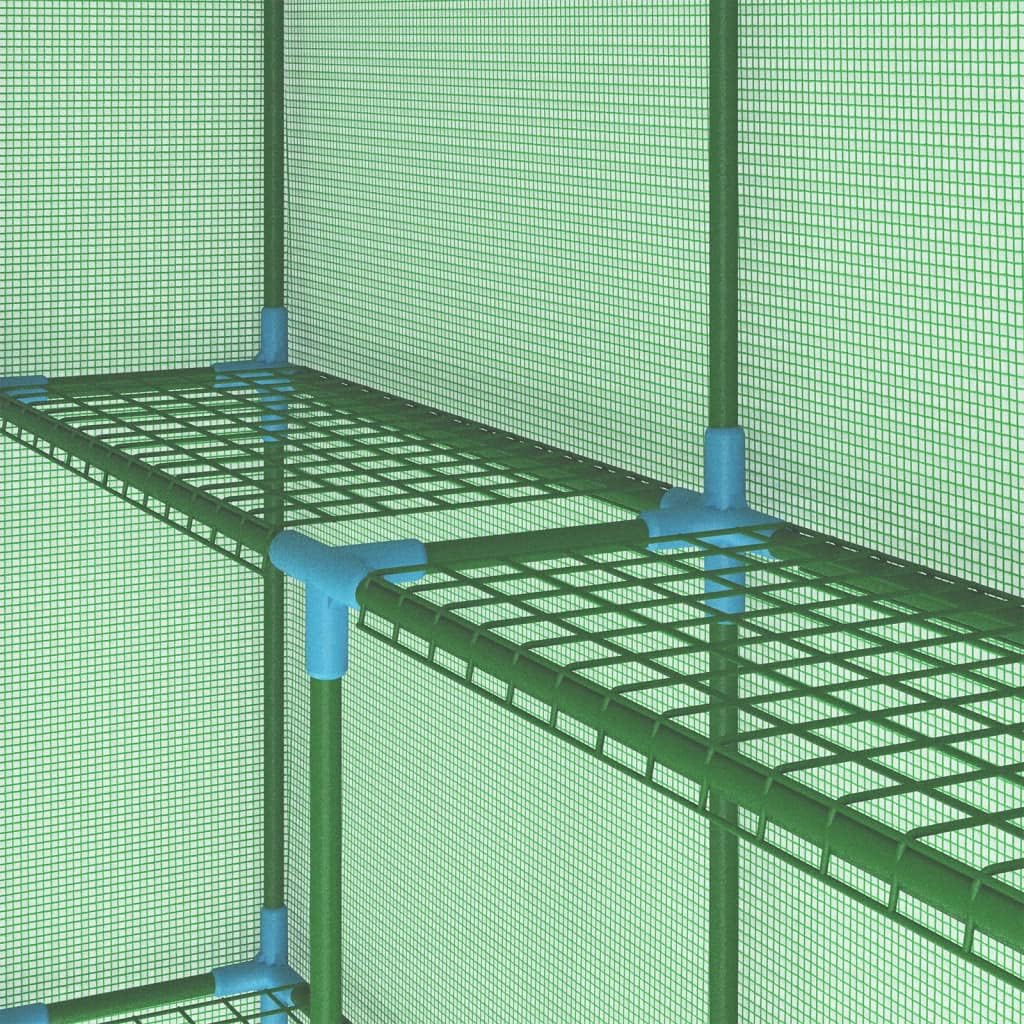 Portable Greenhouse for Outdoor Gardening, Large Walk-in Plant Growing Tent with Powder-Coated Steel Frame, 56.3 x
