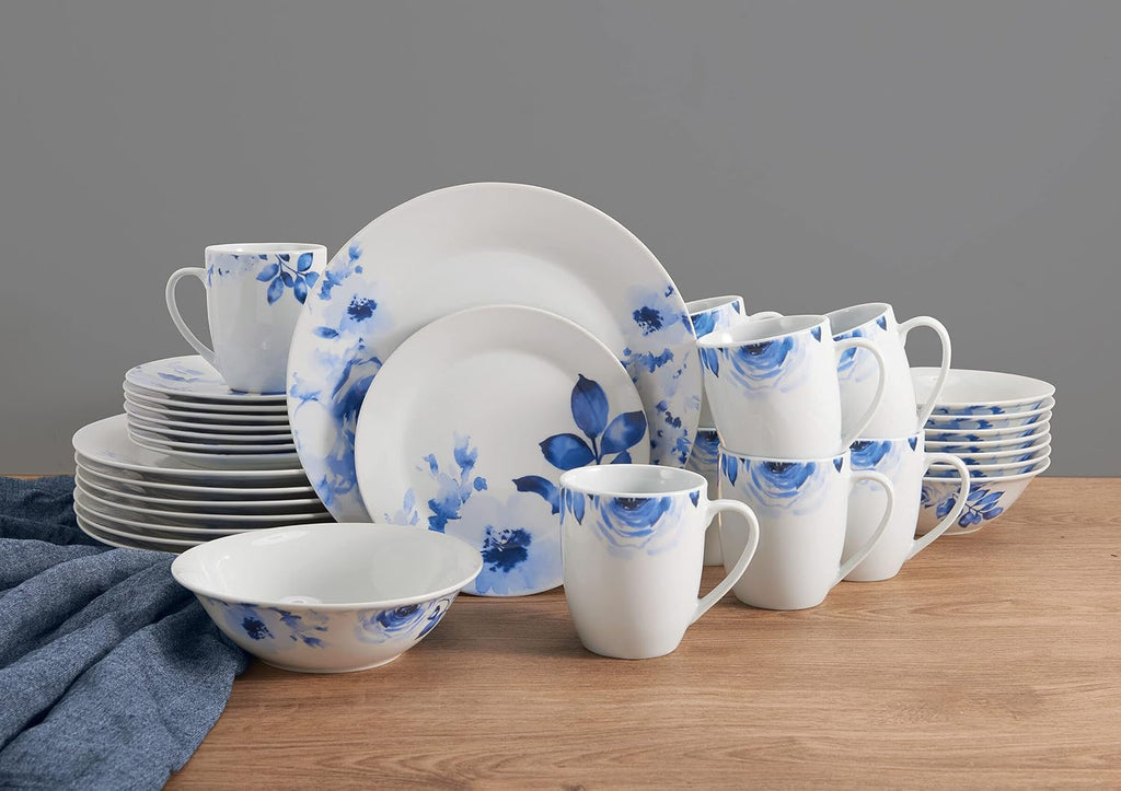 Fitz and Floyd Bloom 32-Piece Dinnerware Set, Service for 8, Bloom Pattern