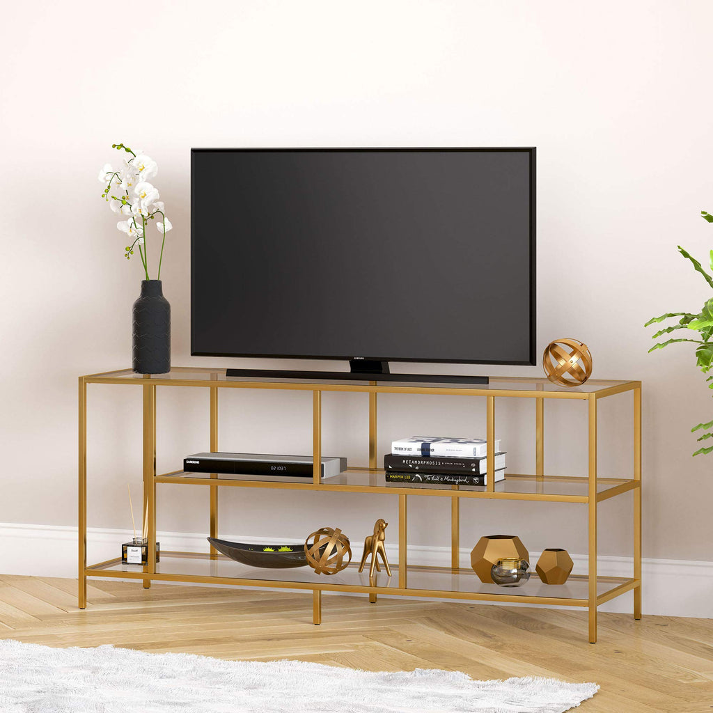 55" TV Stand for TVs up to 60", Gold