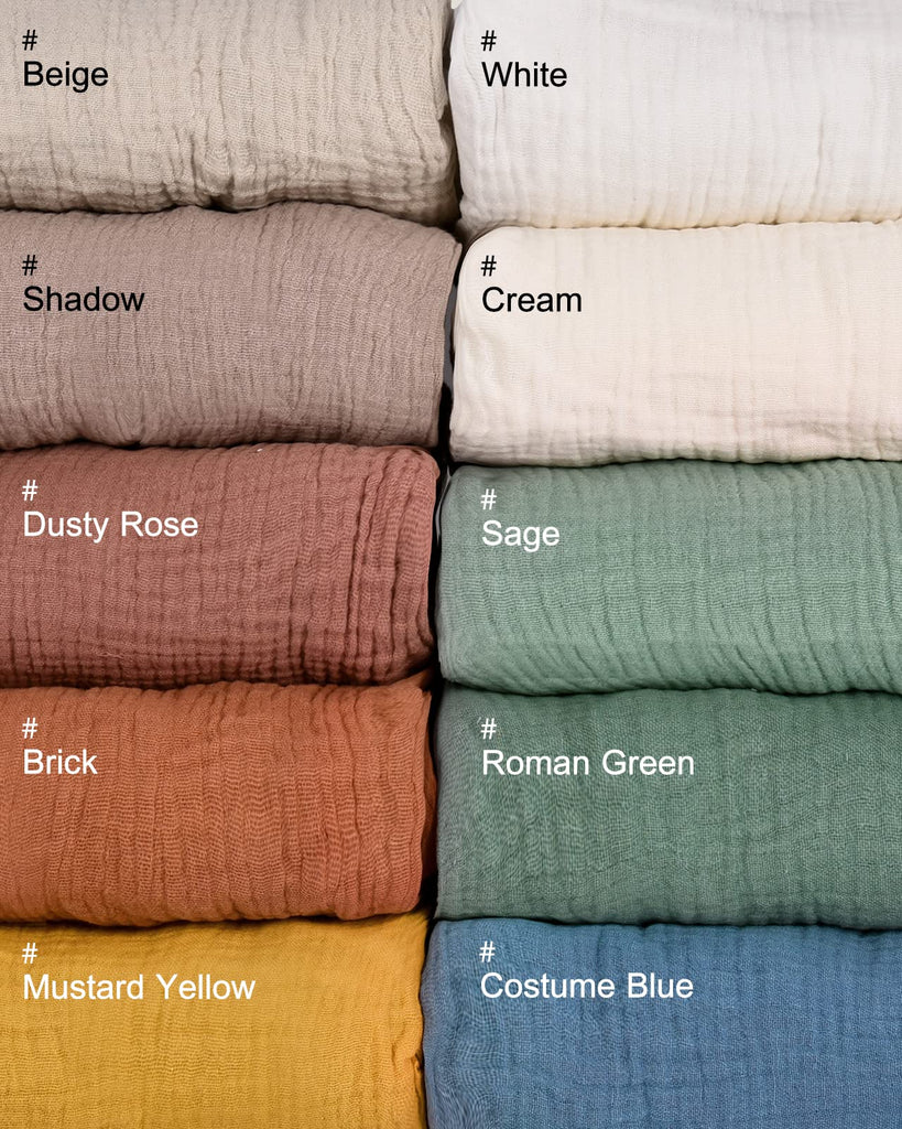 Muslin Crib Sheets, 28" x 52", Fitted Baby Mattress Sheets
