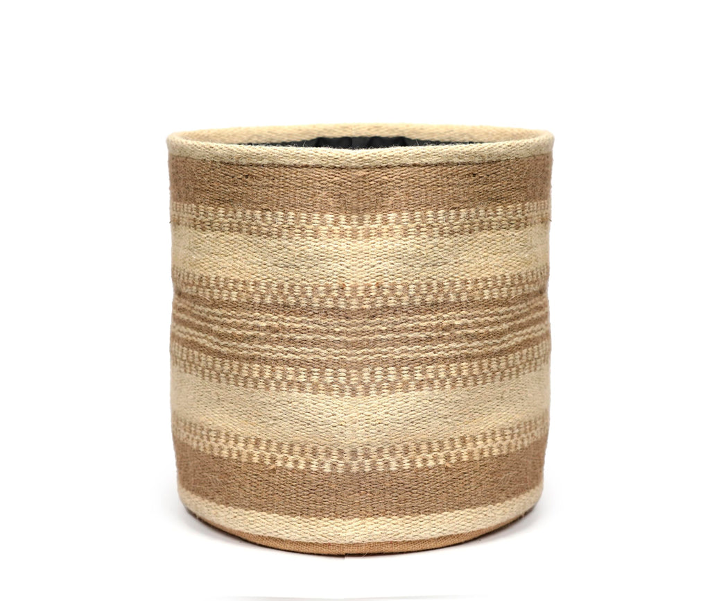 Jute Planter Basket Woven Basket for 8" Flower Pot Floor Indoor Planters, 10" x 10" Storage Organizer Basket Rustic