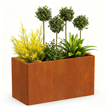 Co rten Steel Planter 36X15X15 inch Rust-Resistant