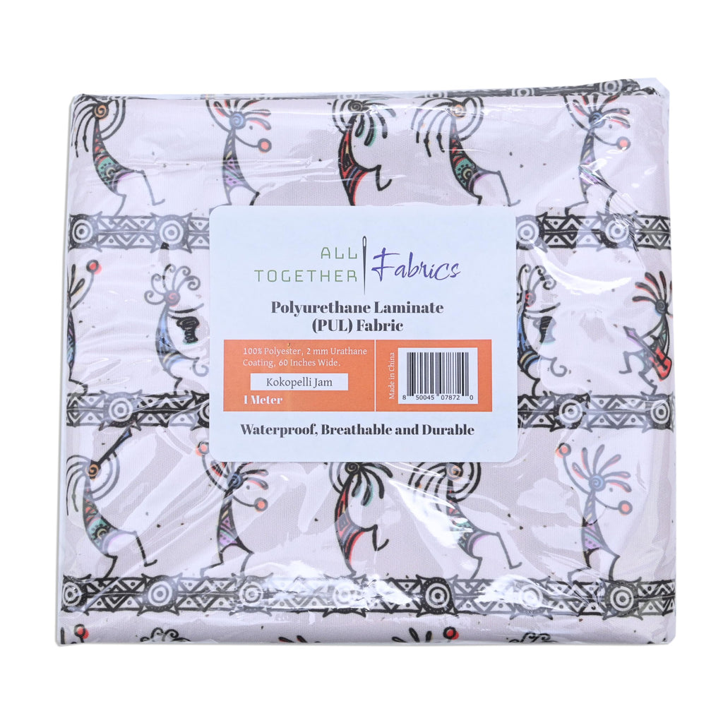 Waterproof PUL Fabric - Print Designs, 59" Wide | Soft, Breathable, Durable Material for Cloth Diapers, Wet Bags &